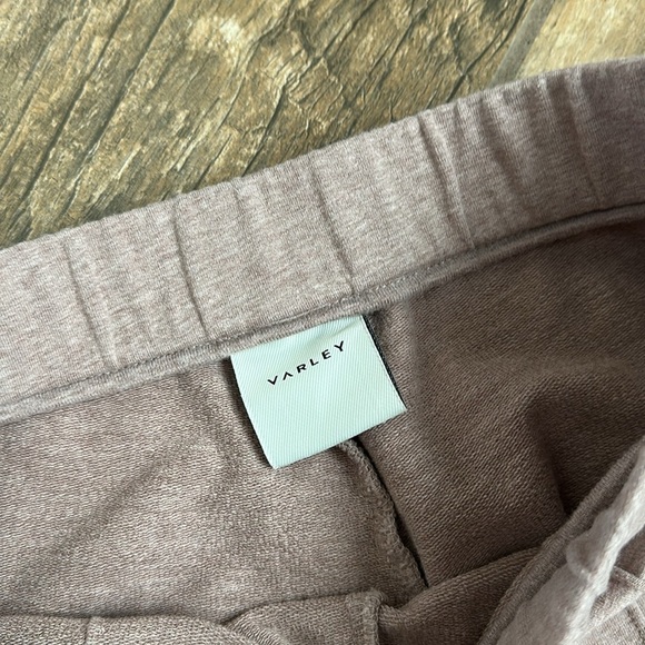 Varley Hanley Tailored Cotton Sweatpants in Ash Rose XS Xsmall - Picture 3 of 5